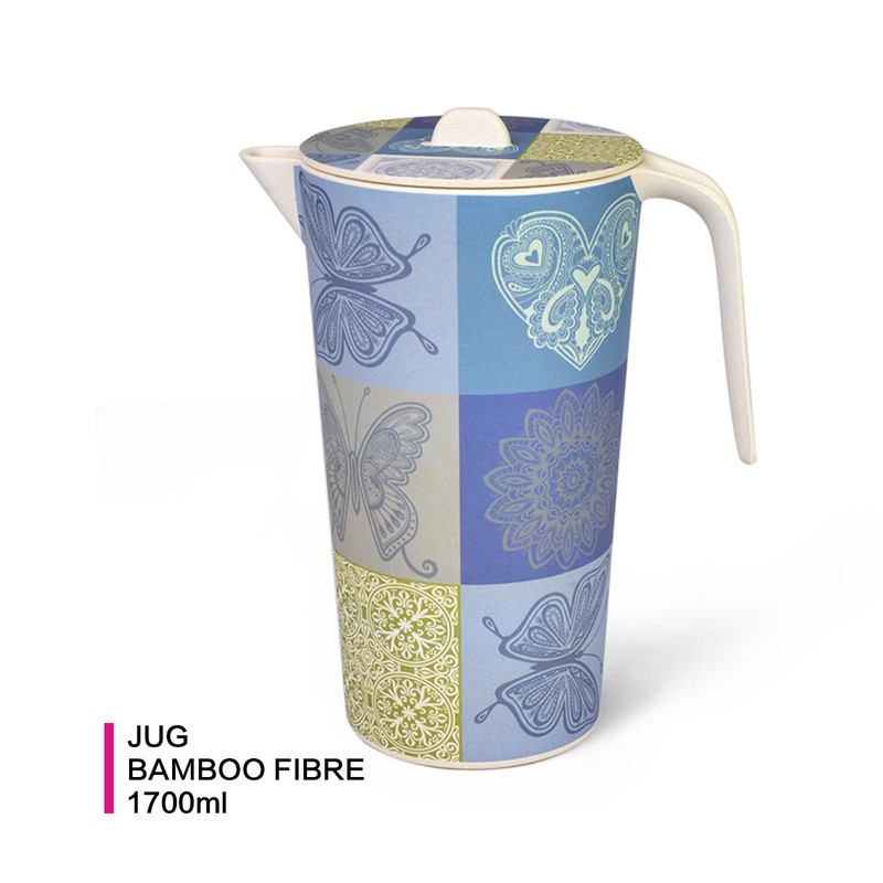 Fissman Jug Butterfly 1700ml (Bamboo Fibre)