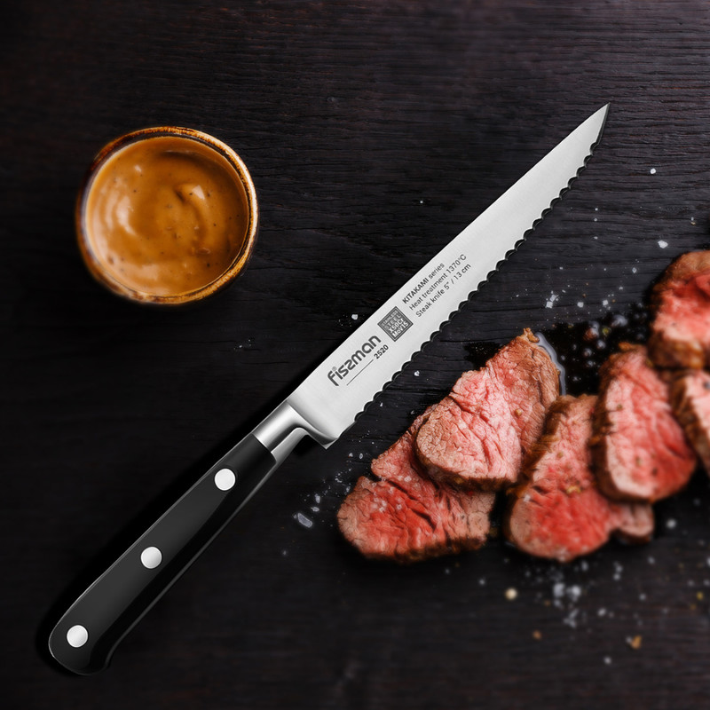 Fissman 5" Steak Knife Kitakami (X50crmov15 Steel)