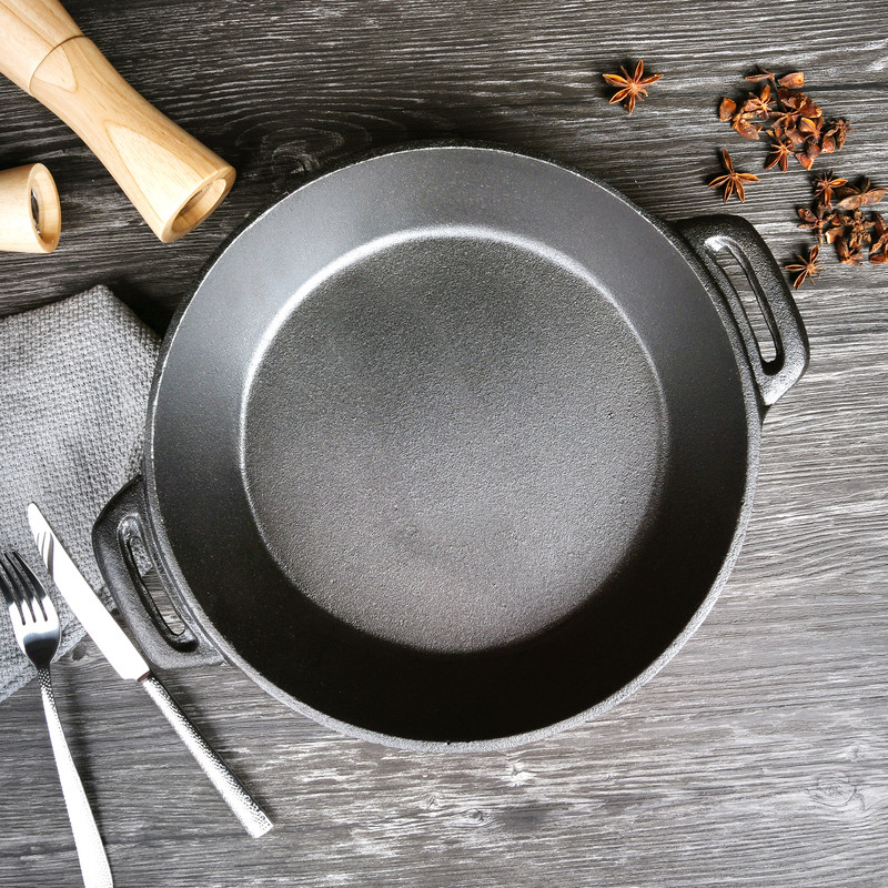 Fissman Shallow Casserole 30x7cm/31LTR (Cast Iron)