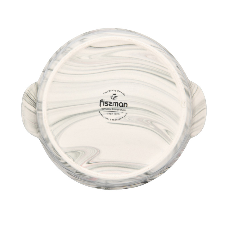 Fissman Round Baking Dish 16x7cm/1.0LTR Valencia (Ceramic)
