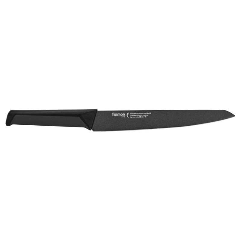 Fissman 8'' Carving Knife Golfada With Graphite Non-Stick Coating (3cr13 Steel)