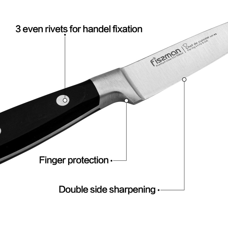 Fissman 3.5inch Paring Knife Chef De Cuisine (5cr15mov Blade)