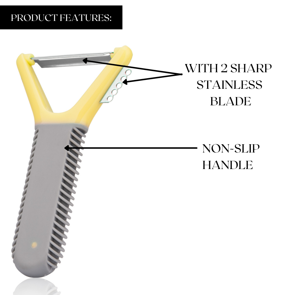 Fissman Multi-Function Stainless Steel Y-Shaped Yellow 13cm