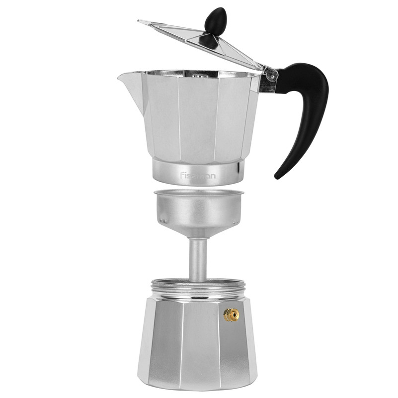 Fissman Coffee Maker (450ml) For 9 Cups (Aluminium)