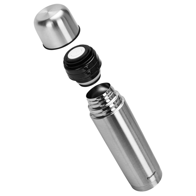 Fissman Vacuum Flask 750ml Metallic (Stainless Steel)