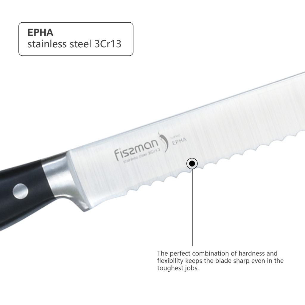Fissman Bread Knife Epha 20cm (3cr13 Steel)