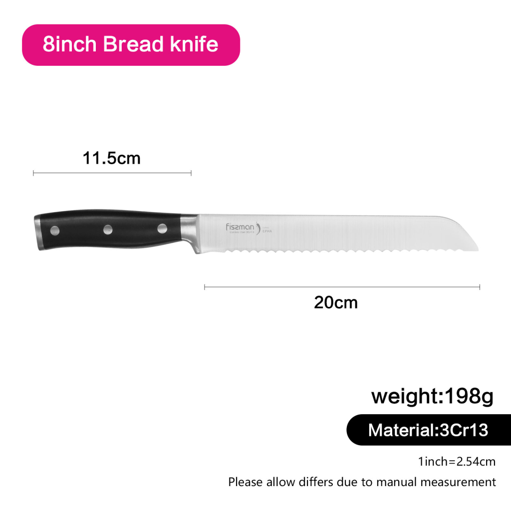 Fissman Bread Knife Epha 20cm (3cr13 Steel)