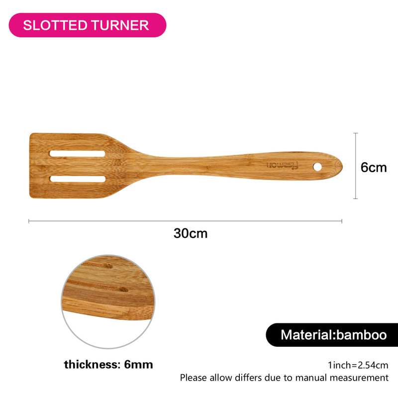 Fissman Slotted Turner 30cm (Bamboo)