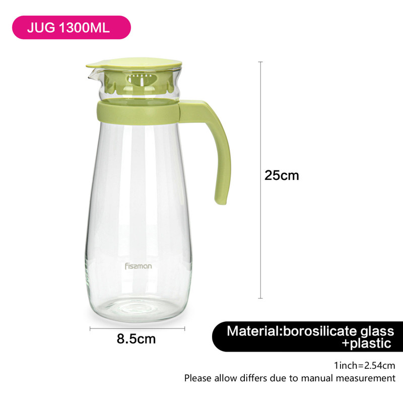 Fissman Jug 1300ml With Filter (Glass)