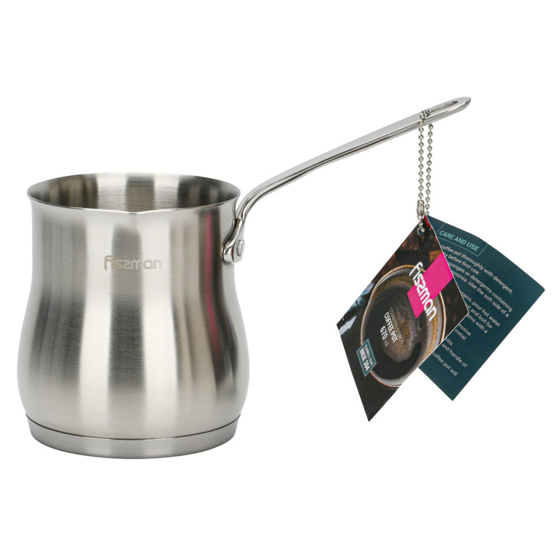Fissman Coffee Pot 670ml With Induction Bottom (Stainless Steel)