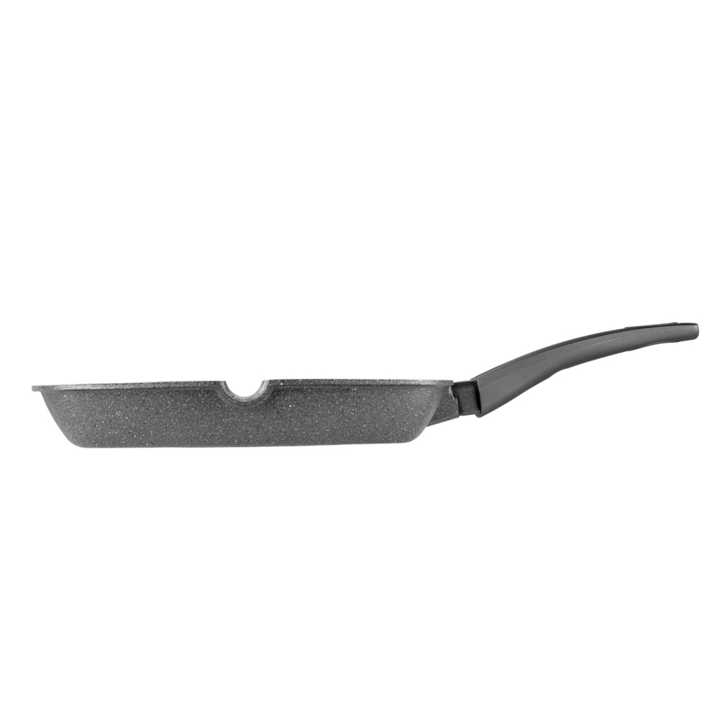 Fissman Square Grill Pan Grey Stone 28x4.3cm (Aluminum With Non-Stick Coating)