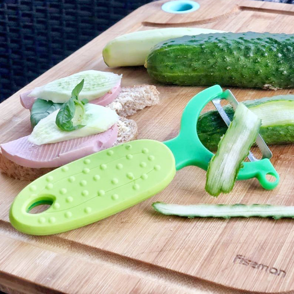 Fissman Y-Shaped Peeler With Blades Yellow/Green 5x13.5cm