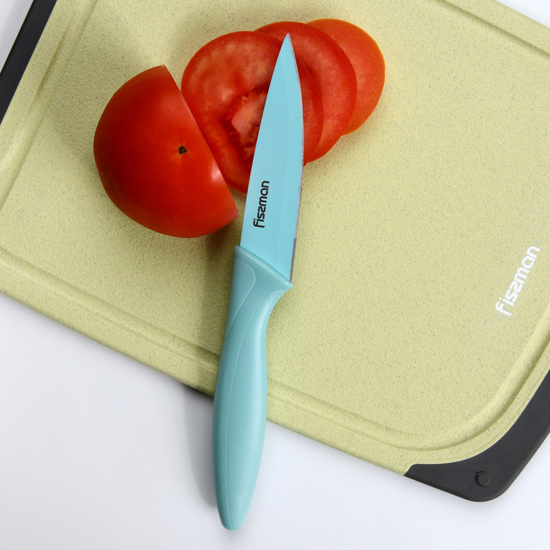 Fissman Paring Series Stainless Knife with Sheath Green 10cm