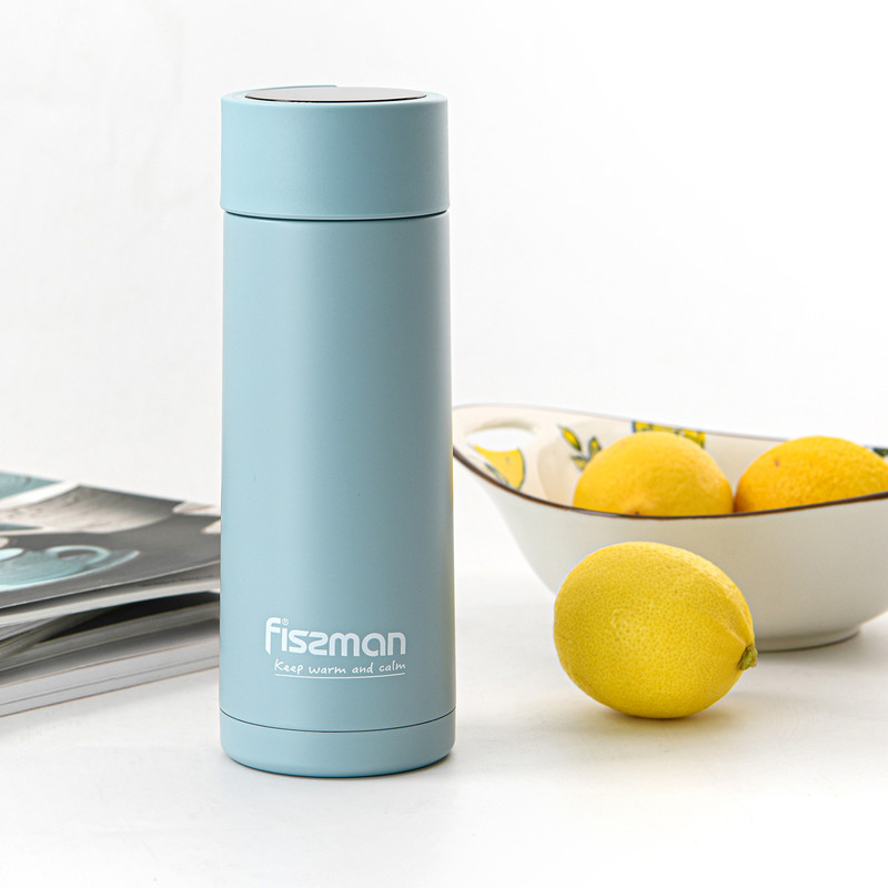 Fissman Double Wall Vacuum Flask 390ml Green (Stainless Steel)