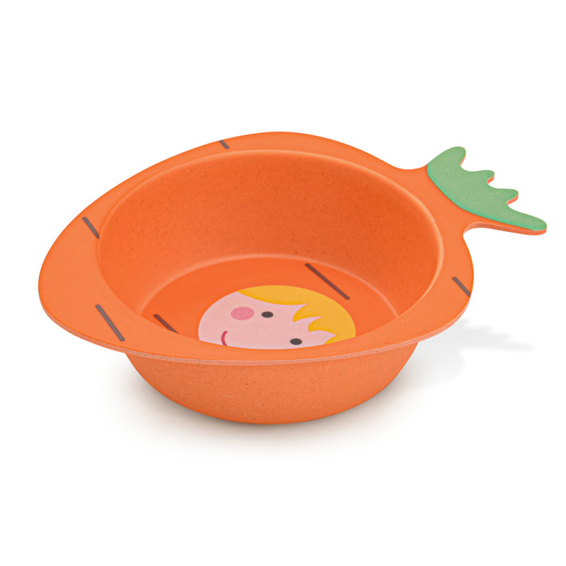 Fissman Deep Plate 18cm Carrot (Bamboo Fibre)