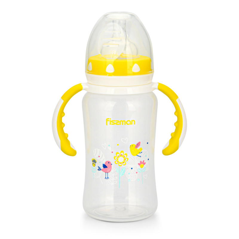 Fissman Feeding Bottle With Wide Neck And Handles 300ml (Plastic)