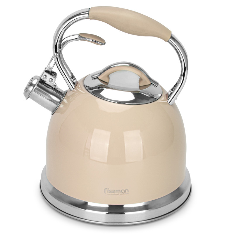 Fissman Whistling Kettle 2.6LTR Coffee Felicity (Stainless Steel)