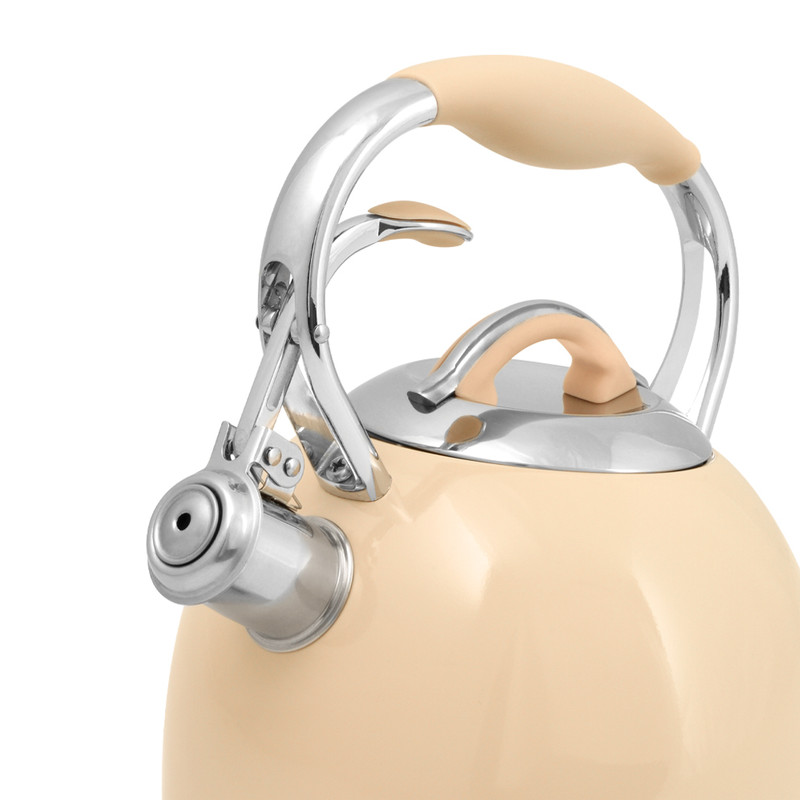 Fissman Whistling Kettle 2.6LTR Coffee Felicity (Stainless Steel)
