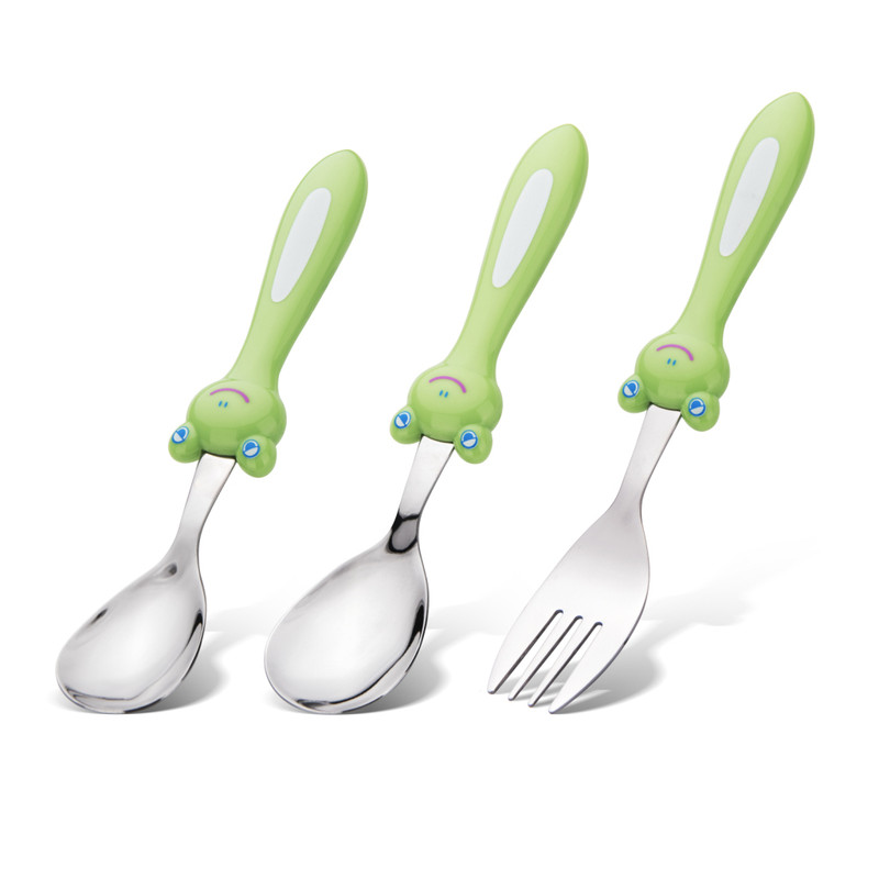 Fissman Cutlery Set Frog 3 Pcs (Stainless Steel)