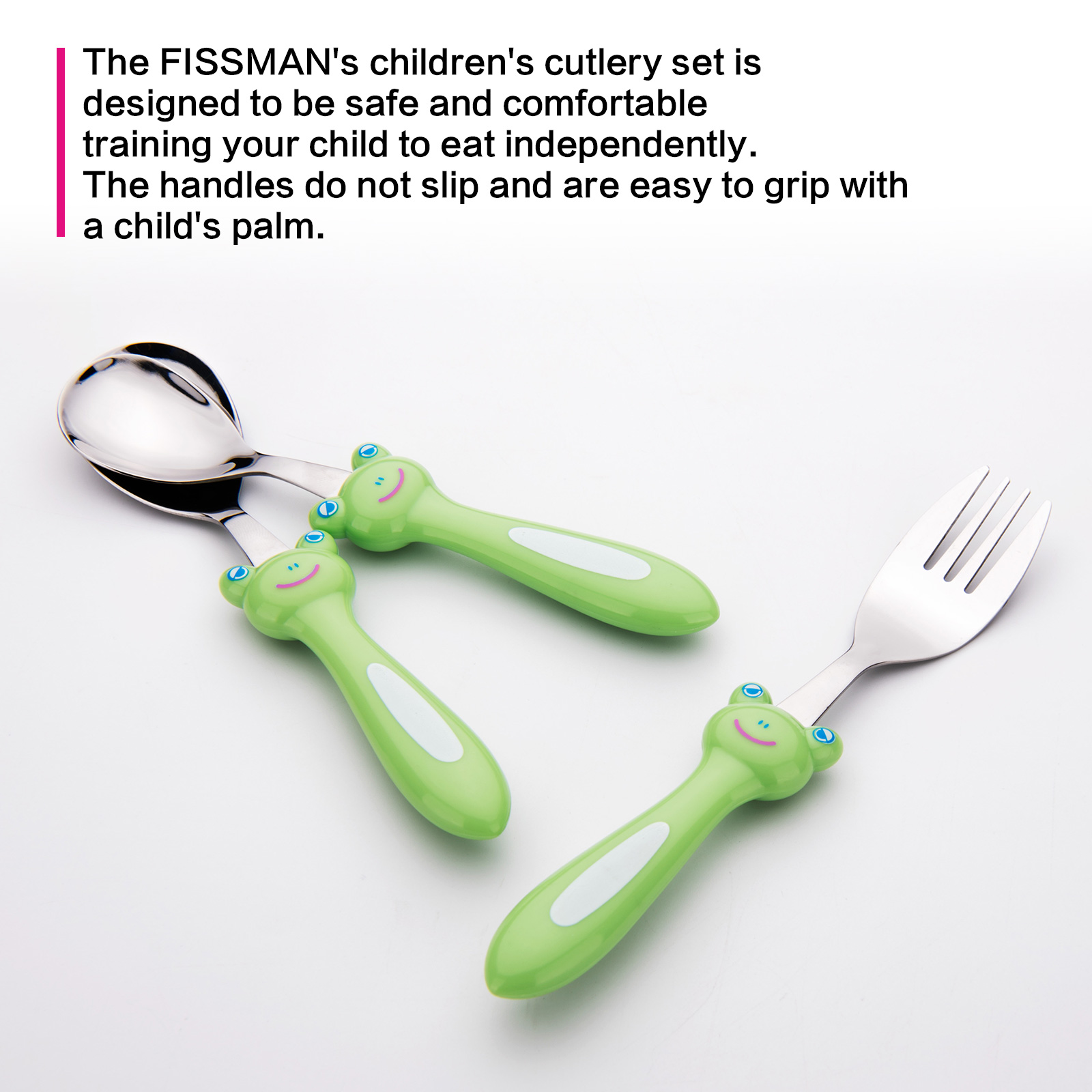 Fissman Cutlery Set Frog 3 Pcs (Stainless Steel)