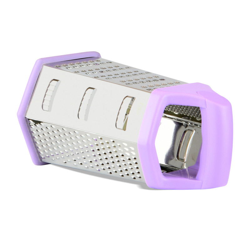 Fissman Vegetable And Chesse Grater Six-Sided 24cm Purple