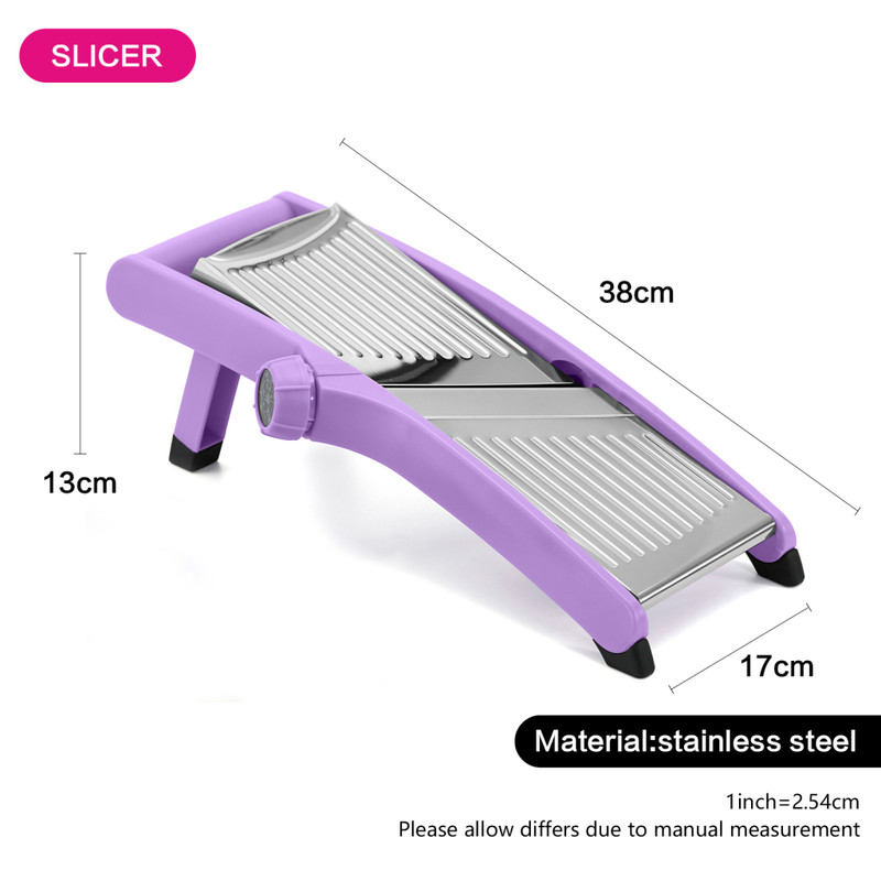 Fissman Adjustable Mandoline Slicer Profi 38?17?13cm (Abs + Stainless Steel)