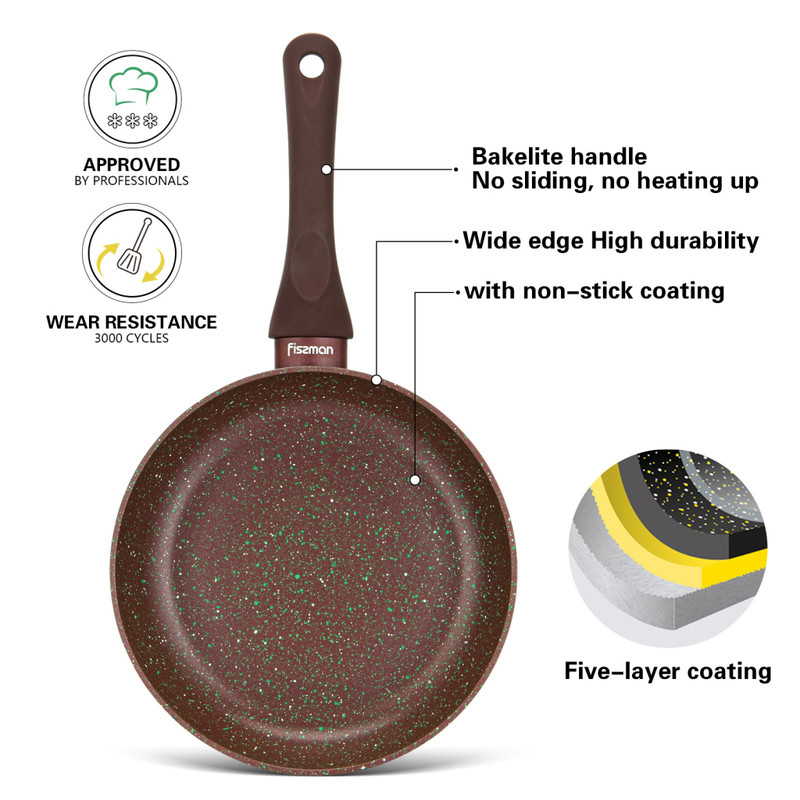 Fissman Frying Pan 20x4.5cm (Aluminum With Non-Stick Coating)