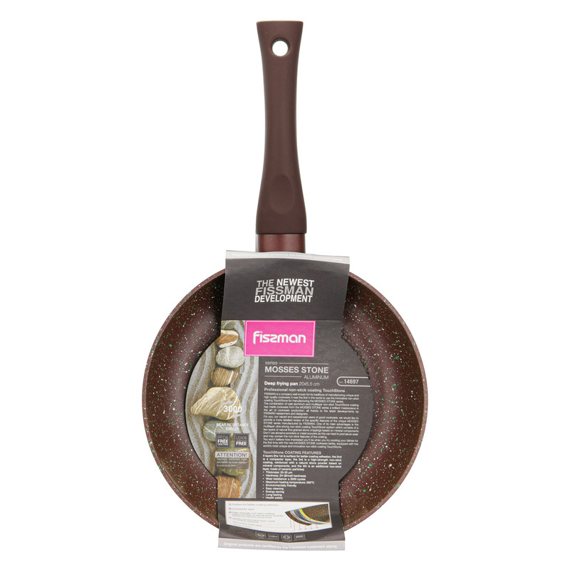 Fissman Deep Frying Pan 20x5.5cm (Aluminum With Non-Stick Coating)