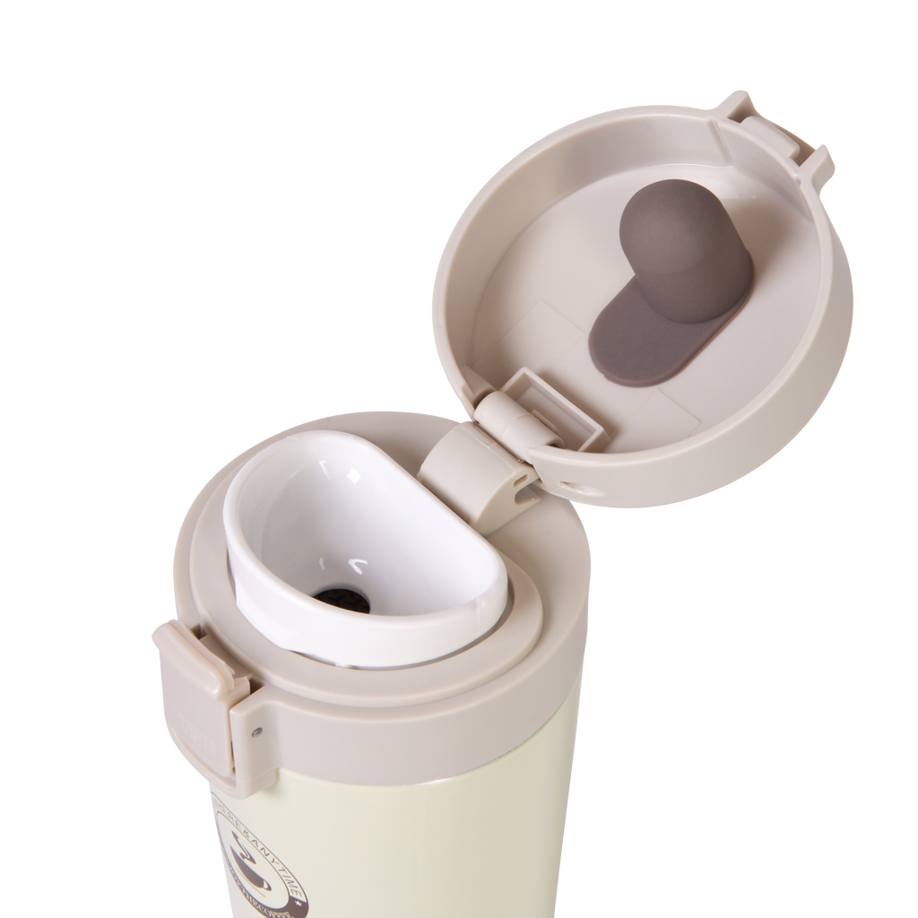 Fissman Double Wall Vacuum Travel Mug 320ml Ecru (Stainless Steel)