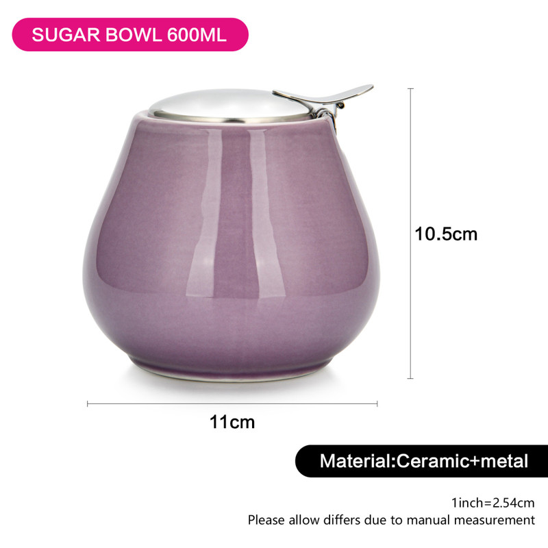 Fissman Sugar Bowl 600ml Violet (Ceramic)