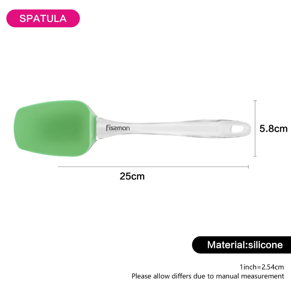 Fissman Spatula With Handle Green/Clear 25x8cm