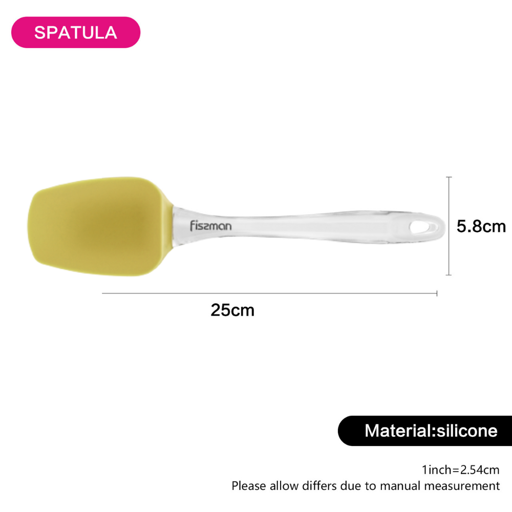 Fissman Spatula With Handle Yellow/Clear 25x8cm