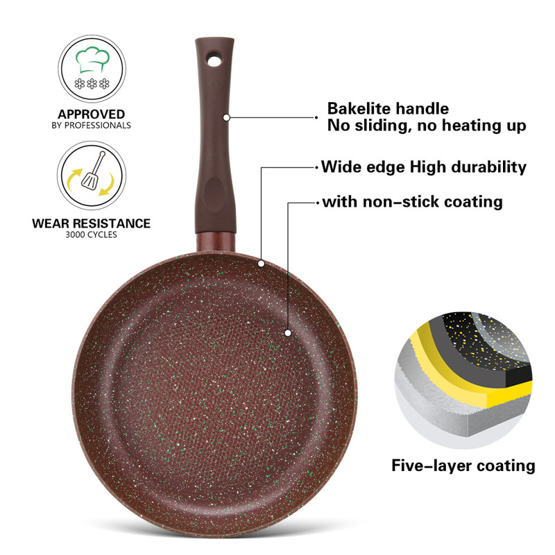 Fissman Deep Frying Pan 24x6cm (Aluminum With Non-Stick Coating)