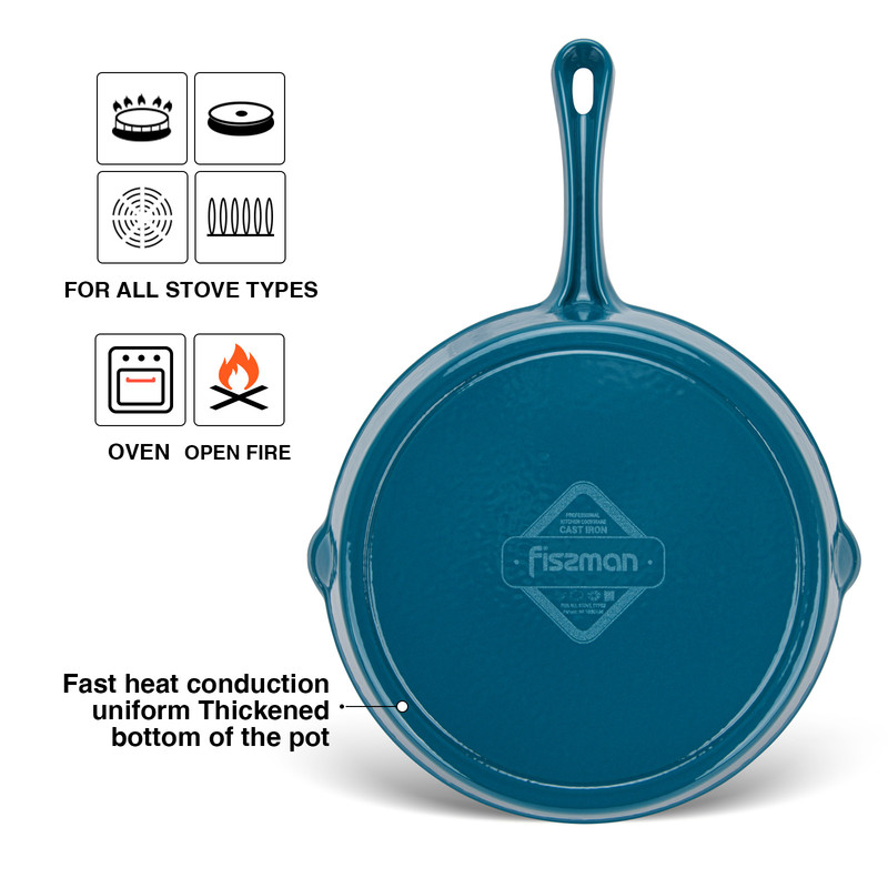Fissman Frying Pan 20x4.5cm (Enamel Cast Iron)