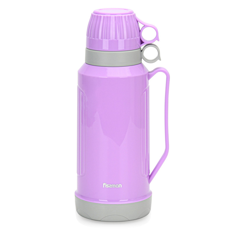 Fissman Vacuum Flask 1800ml Violet (Plastic Case With Glass Liner)