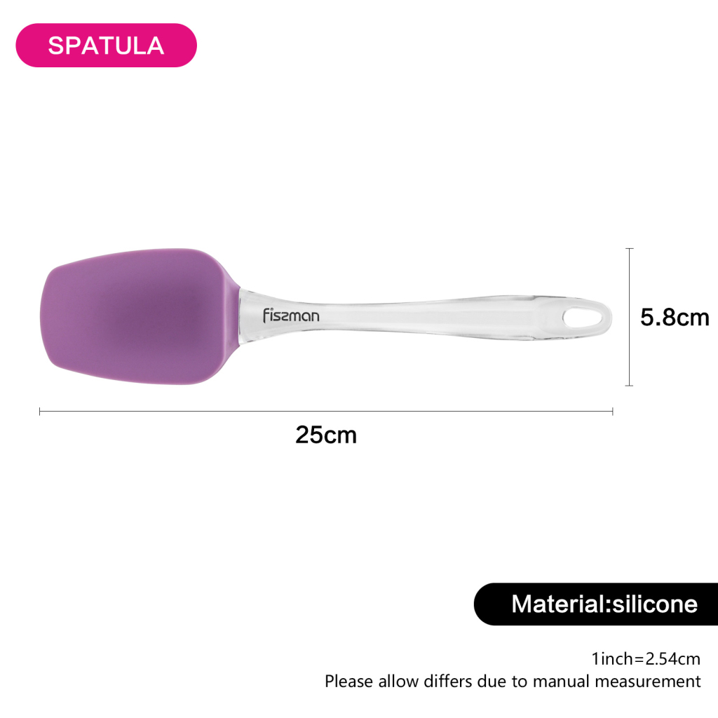 Fissman Spatula With Handle Purple/Clear 25x8cm