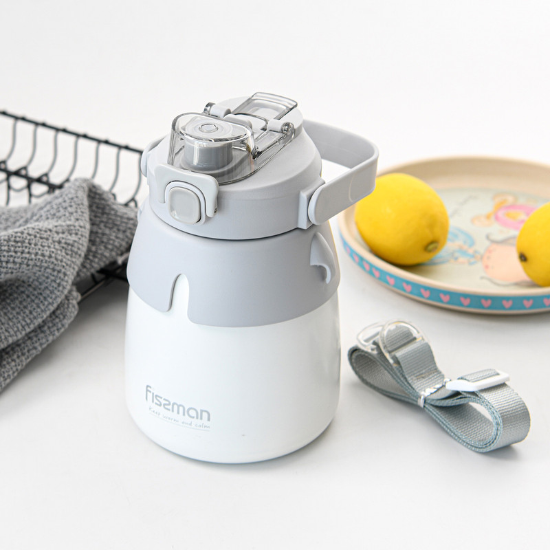 Fissman Double Wall Vacuum Flask 800ml Gray (Stainless Steel)