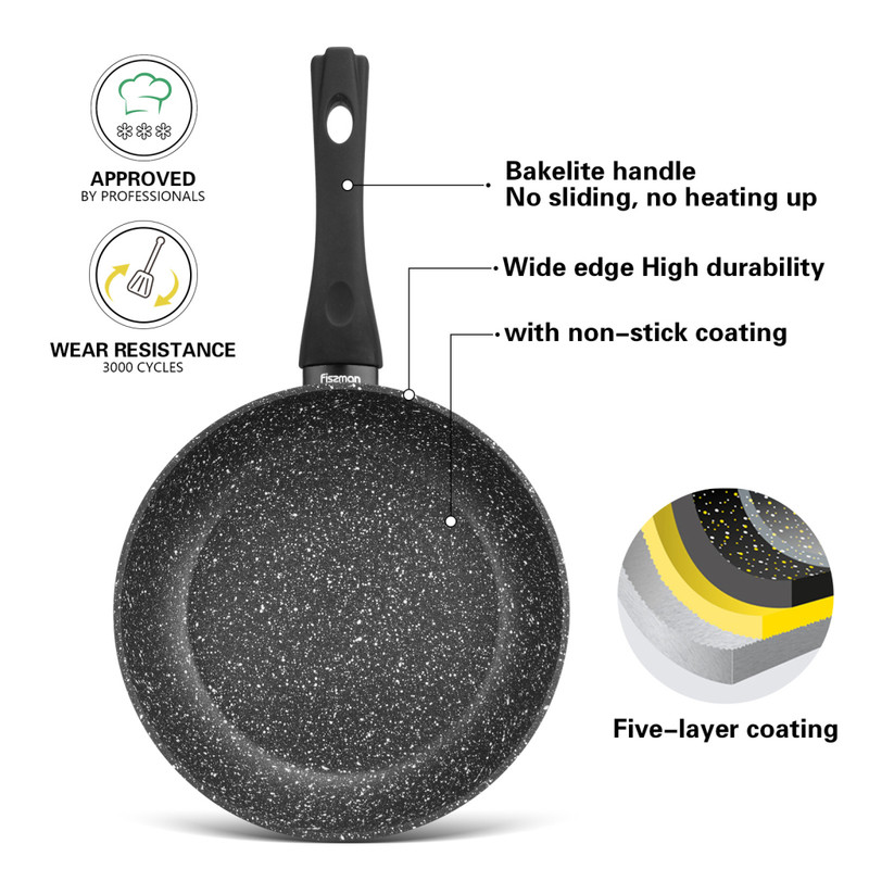 Fissman Frying Pan Fiore 26x5.4cm With Induction Bottom (Aluminium With Non-Stic