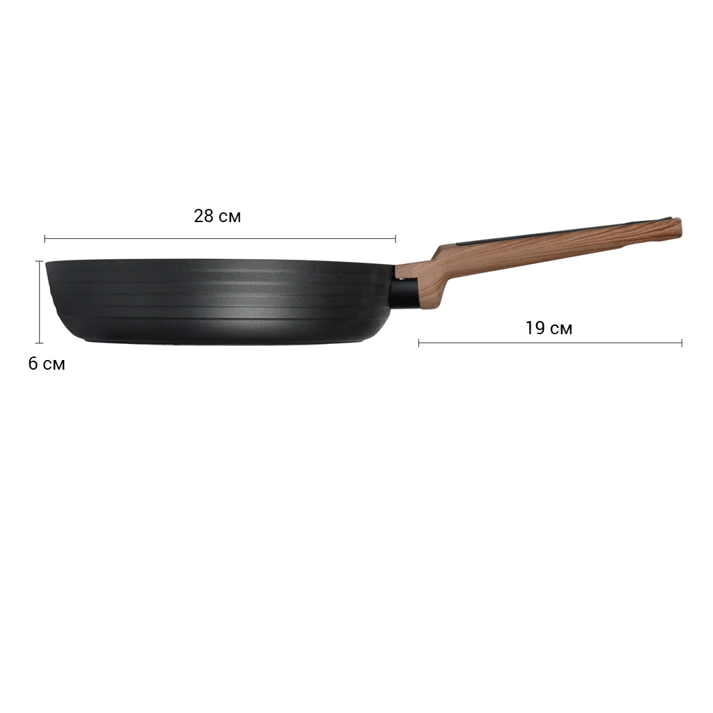 Fissman Frying Pan Diamond 26x5.8cm (Aluminum With Non-Stick Coating)