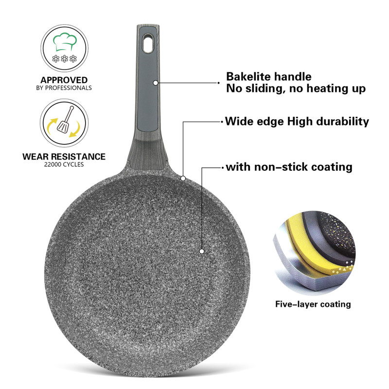 Fissman Frying Pan Prestige 20x5cm (Aluminum With Non-Stick Coating)