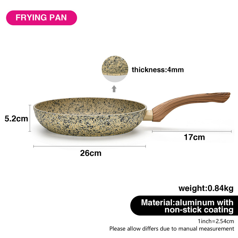 Fissman Frying Pan Crema Nova 26x5.2cm With Induction Bottom (Aluminium With Non