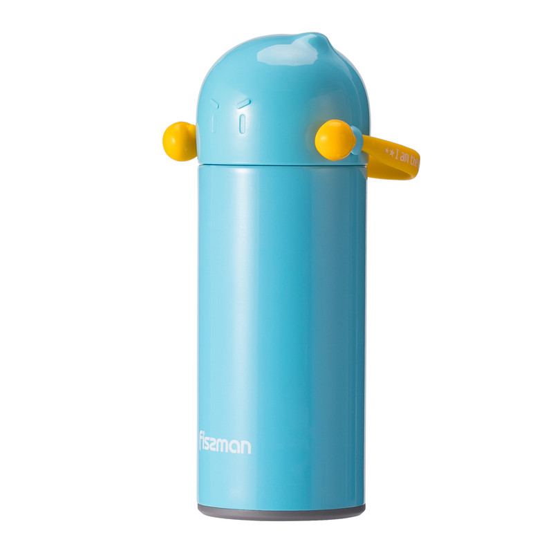 Fissman Double Wall Vacuum Bottle Boxing 300ml (Stainless Steel) Light Blue