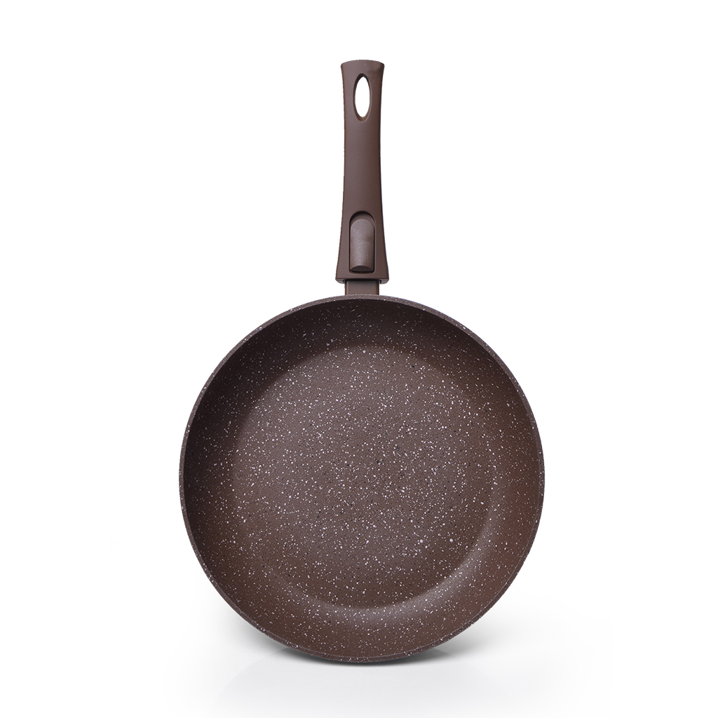 Fissman Frying Pan Smoky Stone 28x5.4cm With Detachable Handle (Aluminum With No