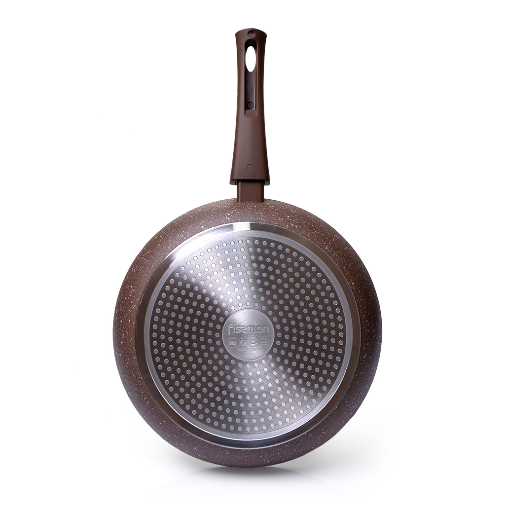Fissman Frying Pan Smoky Stone 28x5.4cm With Detachable Handle (Aluminum With No