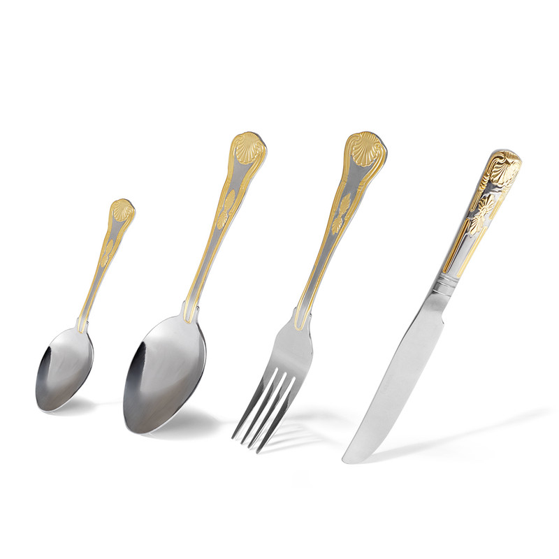 Fissman 24pcs Cutlery Set Rousse Golden (Stainless Steel)