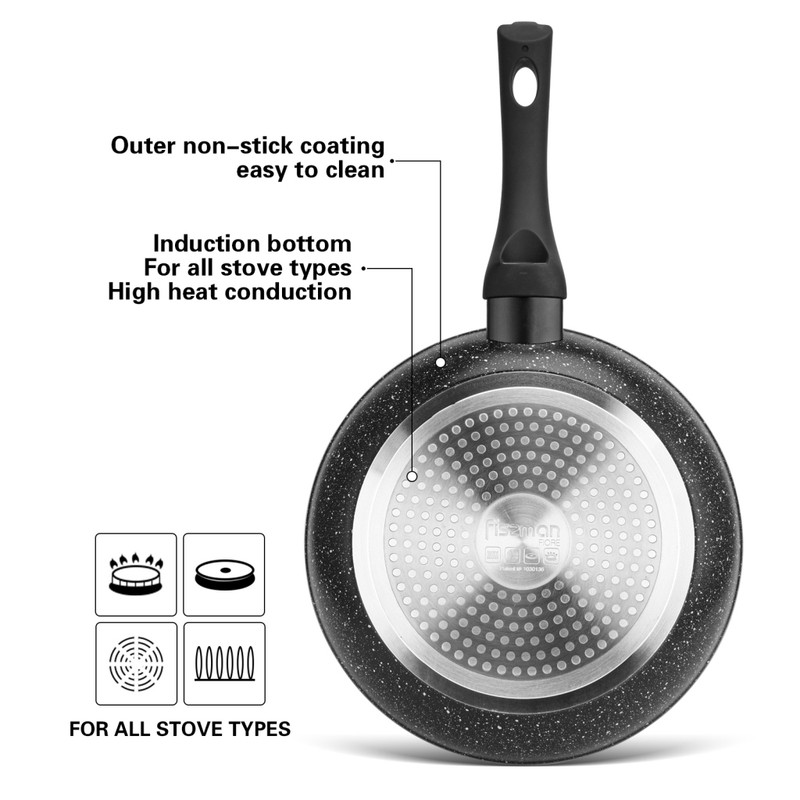 Fissman Frying Pan Fiore 28x5.7cm With Induction Bottom (Aluminium With Non-Stic