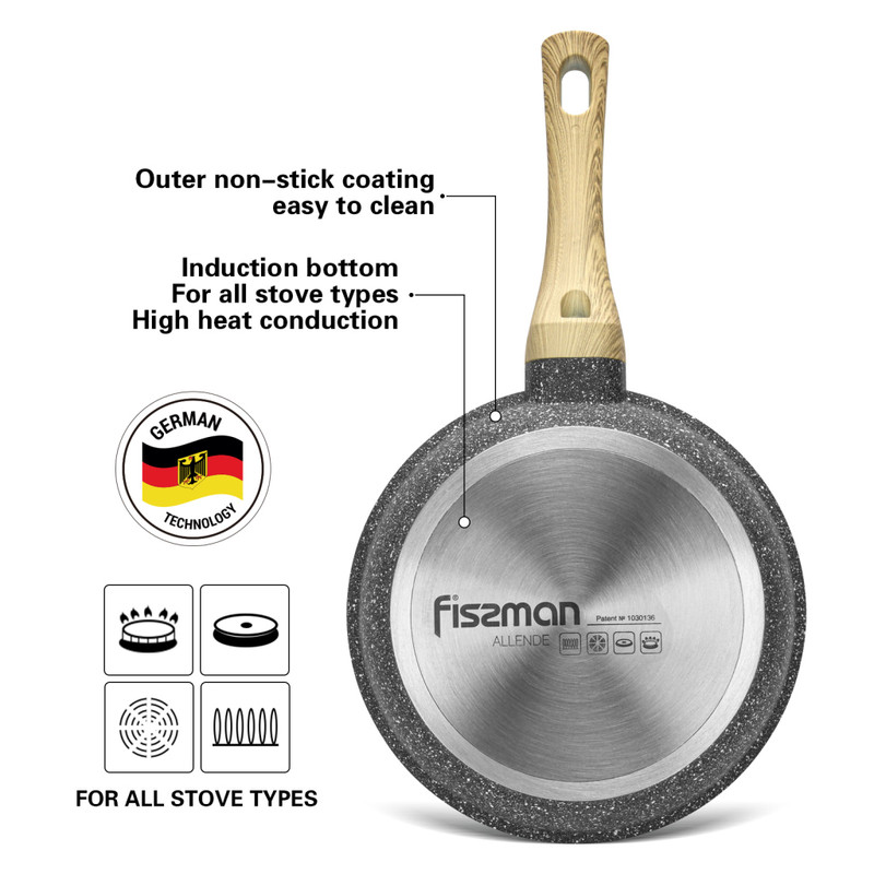 Fissman Frying Pan Allende 20x5cm With Induction Bottom (Aluminium With Non-Stic