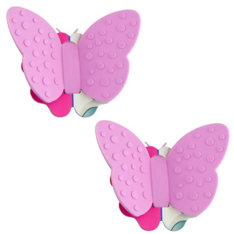 Fissman 2-Piece Butterfly Pot Holder Magnet Set Purple