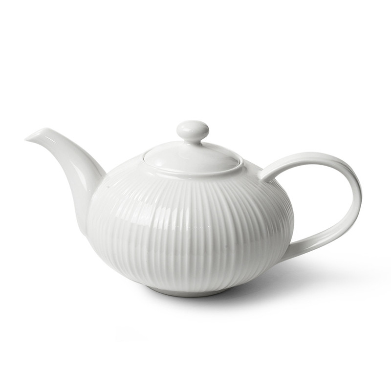 Fissman Tea Pot Elegance White 1000ml (Porcelain)