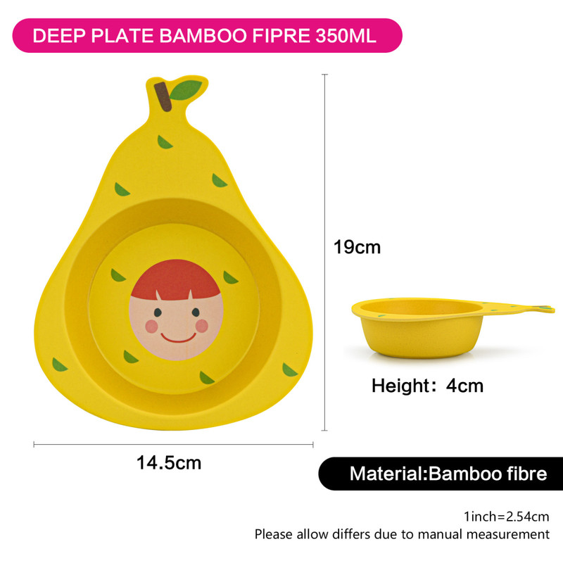 Fissman Deep Plate 19cm Pear (Bamboo Fibre)